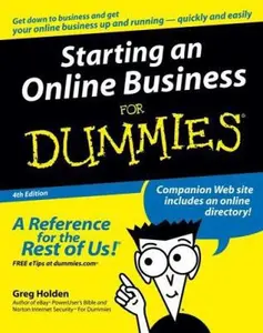 USED-Starting an Online Business For Dummies by Greg Holden (Paperback)