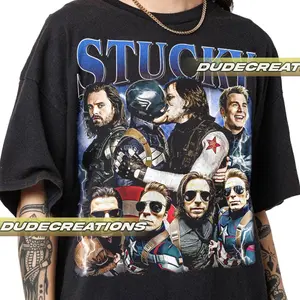 Stucky Steve Rogers and Bucky Barnes Vintage T-Shirt, Shirt Gift For Woman and Man Unisex T-Shirt
