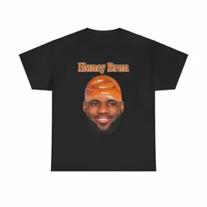 Honey Bron Funny Meme Vintage Tshirt, Baseketball James Lebron Unisex Tee Shirt, Gift for Fan And Friend, Top Menswear Streetwear Shortsleeve men, Adult funny T-shirt, Gift for Woman and Man