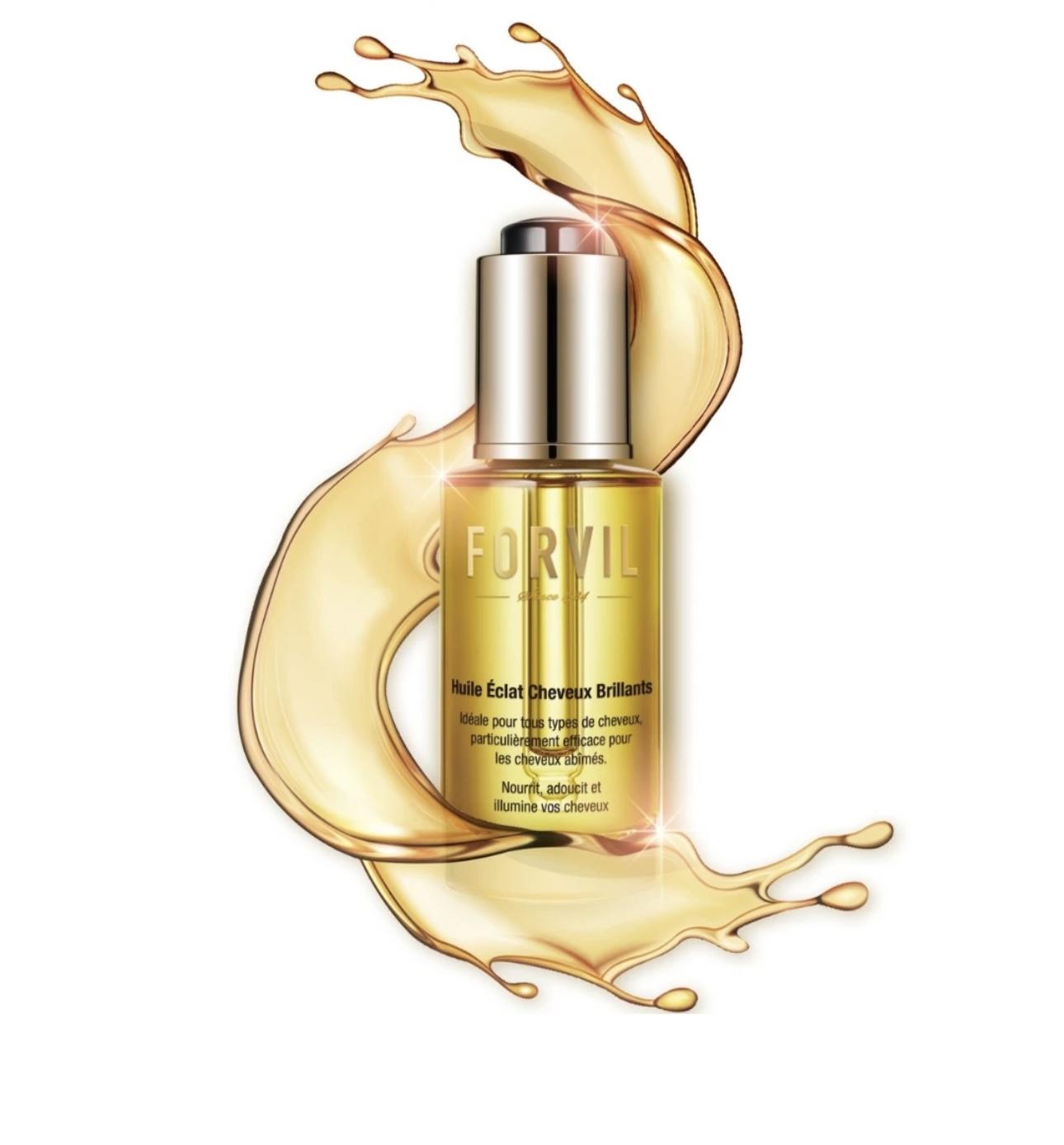 Frizz Control | FORVIL Lightweight & Non-Greasy Hair Oil Serum | Deep Nourishing & Voluminous Shine with French Fragrance | For Daily Styling & After-Shower Care, 1.1oz