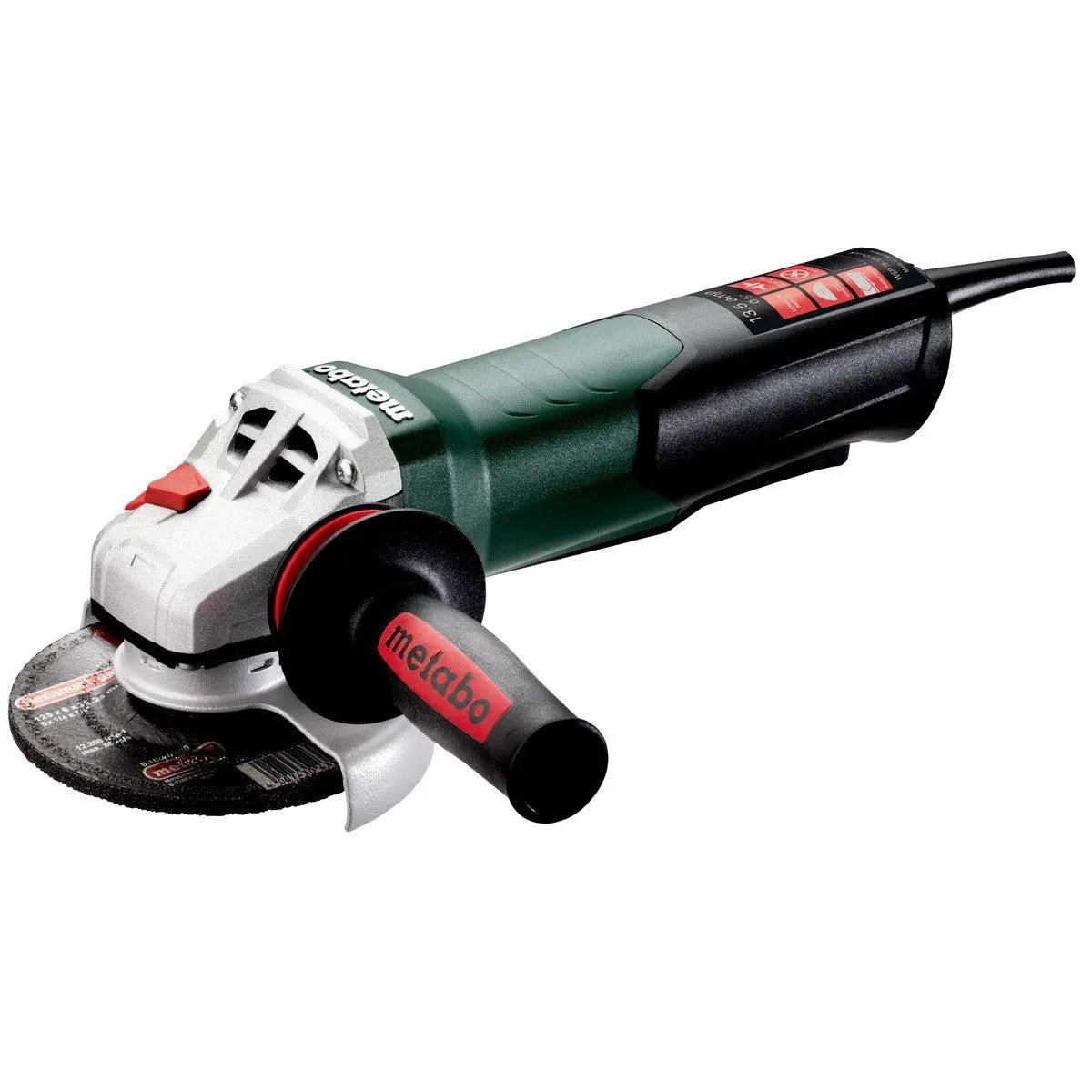 Metabo 5" Angle Grinder - 11,000 RPM - 13.5 AMP w/Electronics, Non-Lock Paddle 600476420