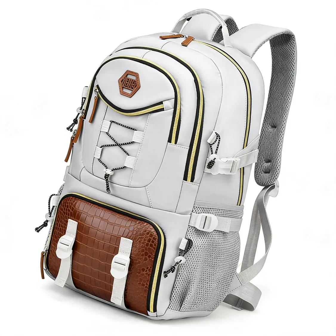 WEIXIER Large Capacity Travel Backpack Laptop Bag with Shoe Storage Water-Resistant Comfortable Straps Multiple Compartments Ideal for Camping Hiking 52cm x 34cm x 16cm