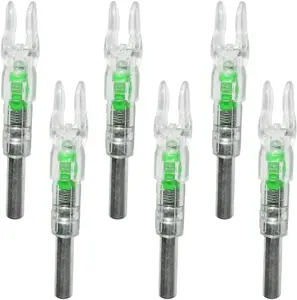 S Lighted Nocks for Arrows with .244 Light up Knocks Turn on Automatically When Shoot 6-Pack