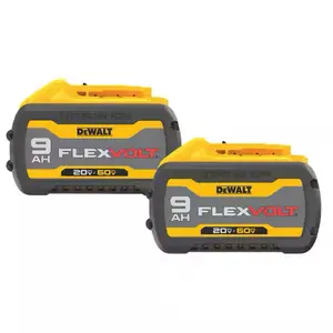 DEWALT FLEXVOLT 20V/60V MAX Lithium-Ion 9.0Ah Battery Pack (2 Pack)