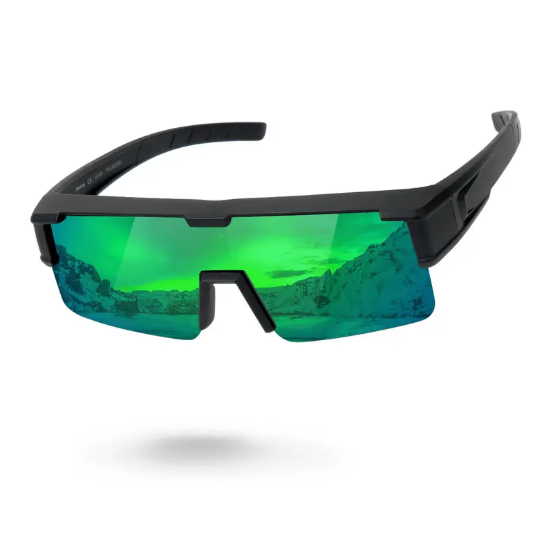 Meeloog Men's Fit-Over Polarized Sunglasses, UV400 Protection, Anti-Glare, Ergonomic Fit, Easy Wear, Full Rim Wraparound Sports Overglasses for Driving, Cycling MST0075
