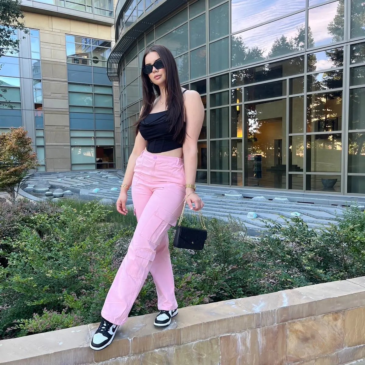Pink Cargo Pants