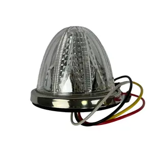Watermelon Clear Lens Dual Revolution Dual Color Strobe and Normal LED Light