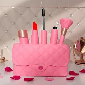 Pink Full Makeup Purse Decor