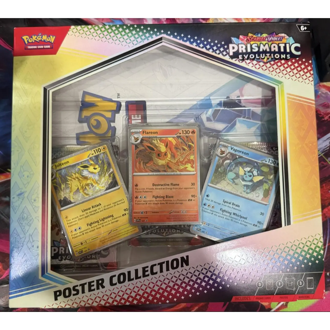 Pokémon Prismatic Evolutions Poster Collection - Official Trading Card Game Artwork Display Set
