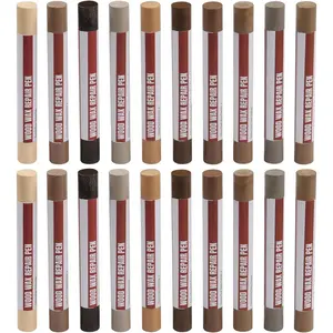 Filler Sticks,20 Colors  Repair Wax Crayons, Furniture Markers Touch up for Repairing , Dings, Cracks and Holes in  Floors, Cabinets, Cut Panels(Technicolor Series)