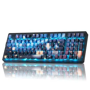 ZORNHER ZH980 Wireless bluetooth Mechanical Gaming Keyboard,95% Black hot swappable custom mechanical feel computer keyboard,rapid trigger keyboard,clickykeyboard,RGB Backlit,2.4GHz/USB-C/BT5.0