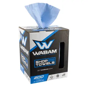 Wabam – Shop Towels – Diamond Blue | 10" x 12" | 200 Count