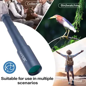 Gskyer 25x50 Monocular Telescope Monoculars for Adults High Powered: Compact HD Zoom Scope for Men Gifts Cool Gadgets with BAK4 Prism & FMC Lens Pirate Binoculars for Kids Spotting Hunting Camping Watch the show Watch the game Travel Accessories