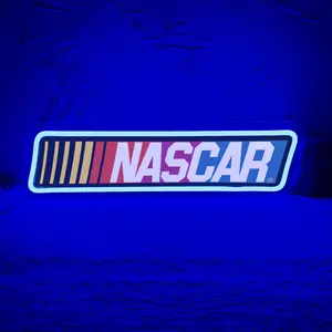 NASCAR LED Neon Sign, Led Neon Lights, USB Powered Wall Mounted Light, Wall Art Decor for Man Caves, Bars, Garages, Bedrooms, Game Rooms & Racing Themed Stores