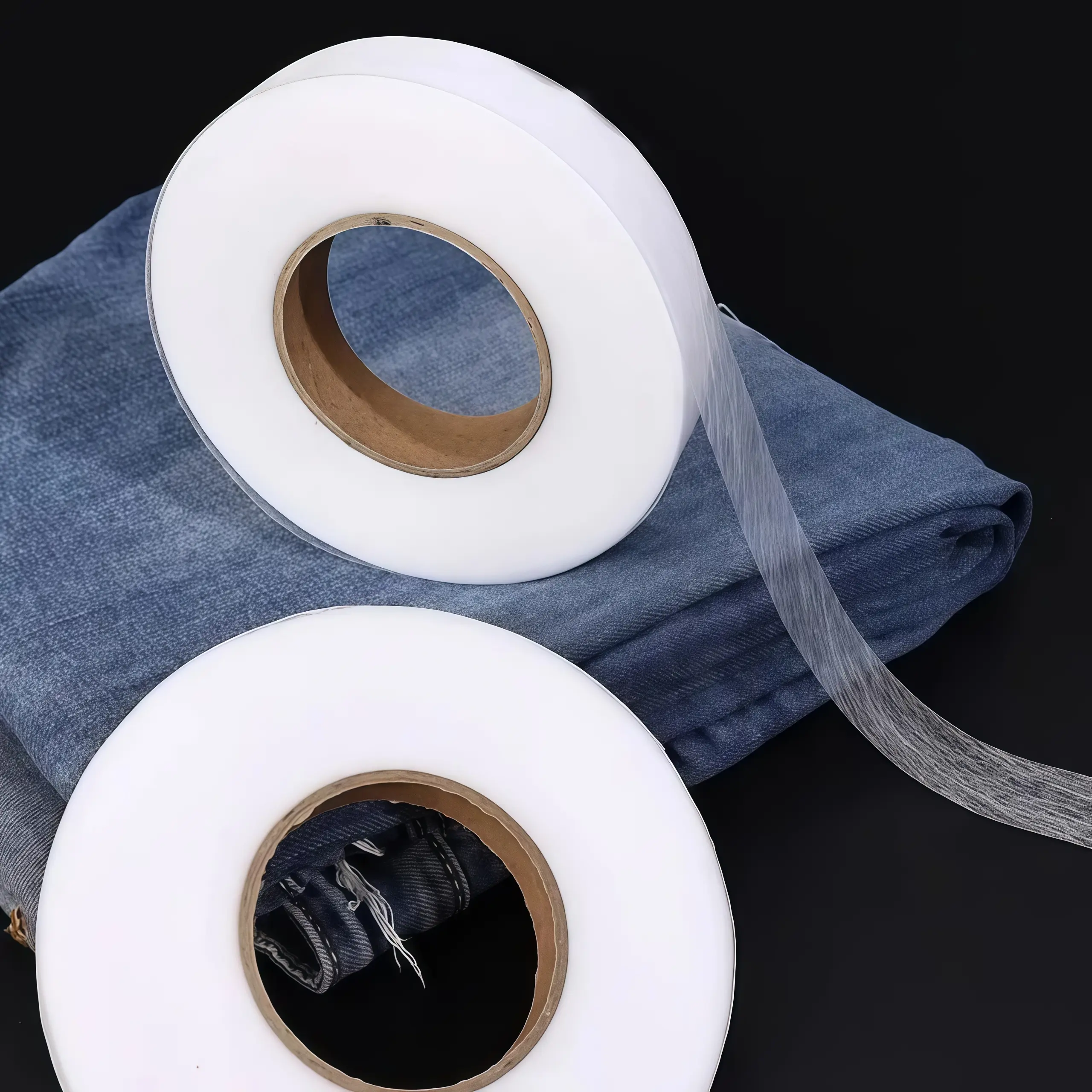 1 piece of double-sided adhesive lining, clothing hot melt double-sided tape, non-woven adhesive lining strip, pants leg shortened adhesive lining, clothing leg hem tape, curtain clothing shortened accessory, fabric seamless double-sided lining
