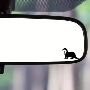 Otter stickers, mini otter, vinyl car stickers, walking otter rearview mirror stickers, indoor and outdoor car stickers, small stickers, Car Decals