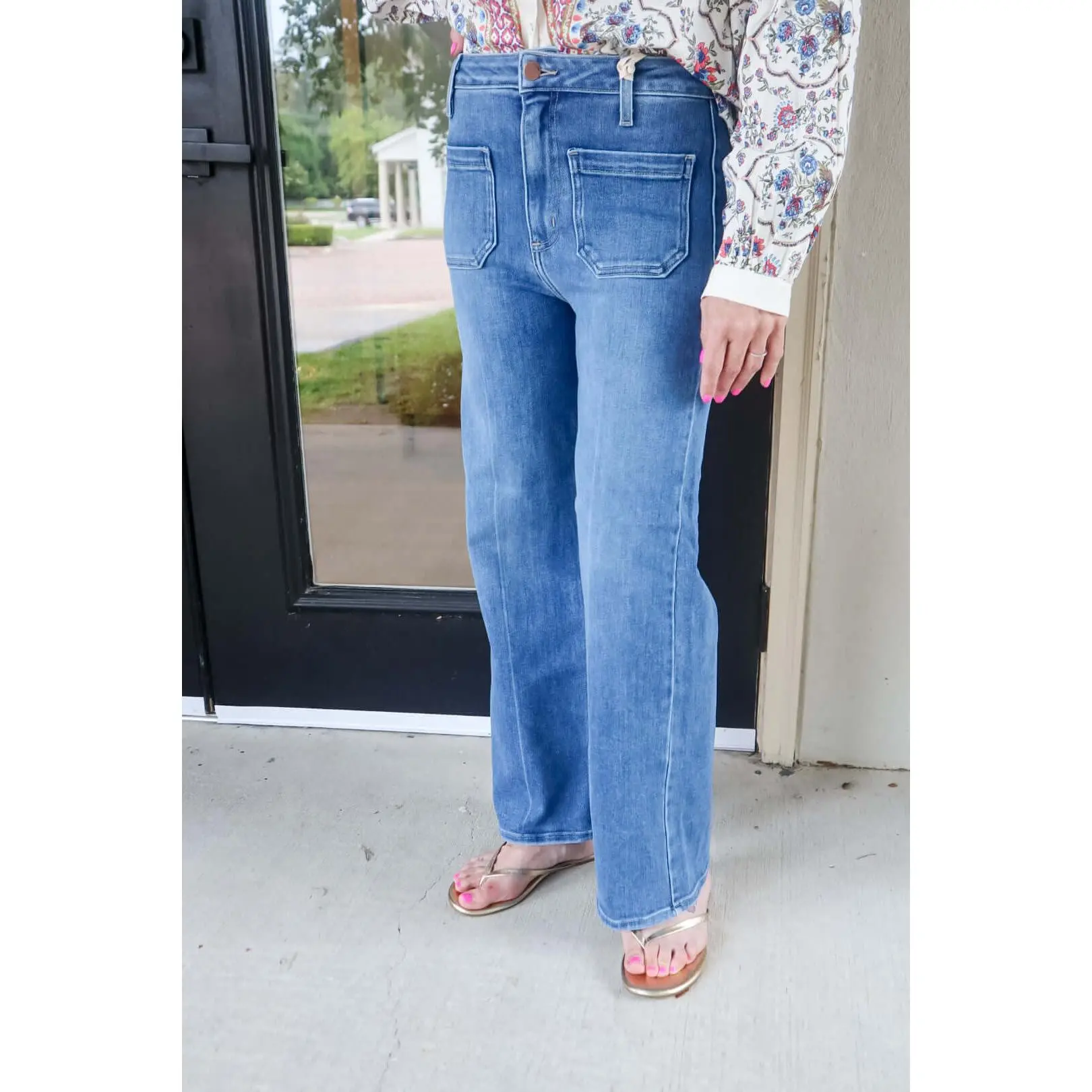 LTJ Denim Sailor High Rise Patch Pocket Jean