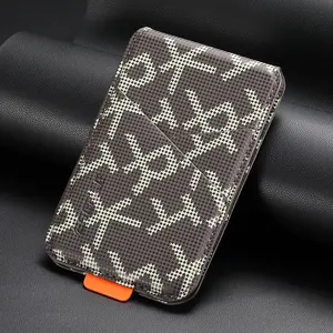 Card Storage Luxury Slot Faux Leather Magnet Stand RFID Mobile Phone Wallet For Unisex Relatives Friends And Elders Holiday Gift
