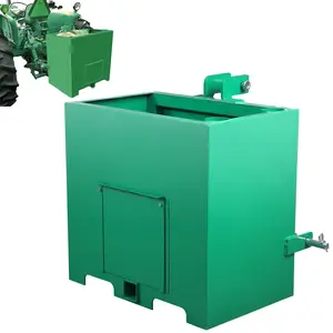 GARVEE 3 Point Ballast Box with 2" Hitch Receiver, designed for Category 1 tractors, offers 800 lbs of ballast. Available in Green and Red, this quick hitch loader attachment enhances stability and performance.