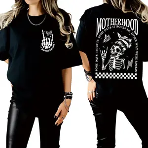[tiktok shop deals]Double-Sided Print! Oversized 100% Cotton Mom Tee - *Cool Mom Club* Badge, Great Mother’s Day Gift, Comfortable for Road Trips. # CoolMom # MomGift # TravelTee # TikTokShop. # TikTokFinds.