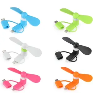 Mini Cellphone Fans with USB/Type C/iPhone/Android Compatibility