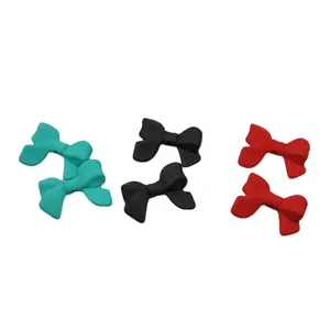 5-Pack Acrylic Silicone Touch Bows, Pens-Compatible Accessories for Beadable Items, DIY Jewelry Making Projects