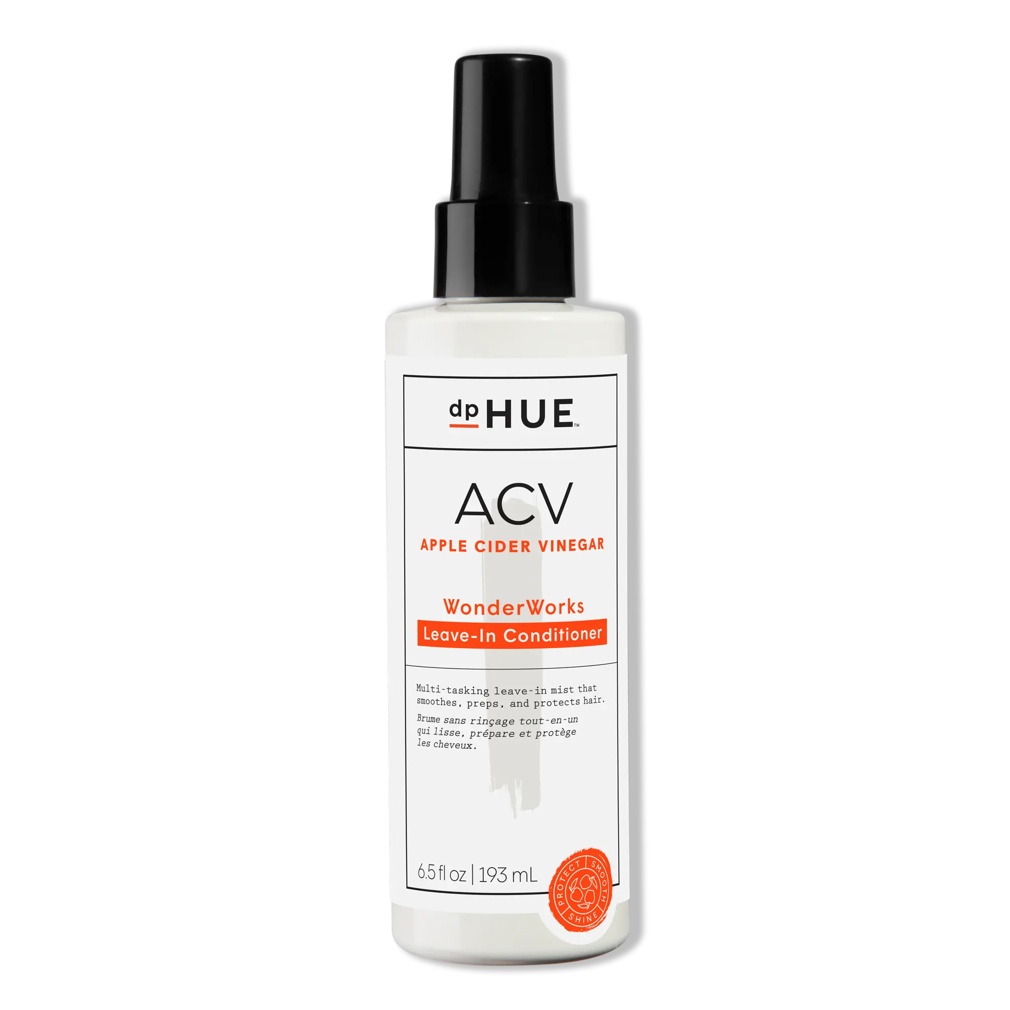 dpHUE Apple Cider Vinegar Wonderworks Leave-In Conditioner Mist, Heat Protection & Frizz Control