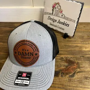 [HOT SALE]  Oliver Anthony grey Hat - I Hate Pulling Out Leather Patch Trucker Hat - Richardson 112 Mesh Back Cap - Fishing & Boating Gifts for Men