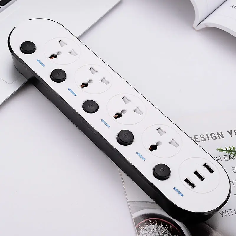 Multi-switch European Standard American Standard British Standard USB Power Strip Socket Household Plug Board Multi-port Fast Charging