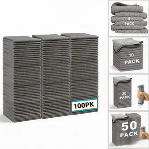 Microfiber Cleaning Cloth, Large Reusable No-Scratch Car Wash Microfiber Towel, Super-Absorbent Soft Cleaner for Home and Car, Premium Microfiber