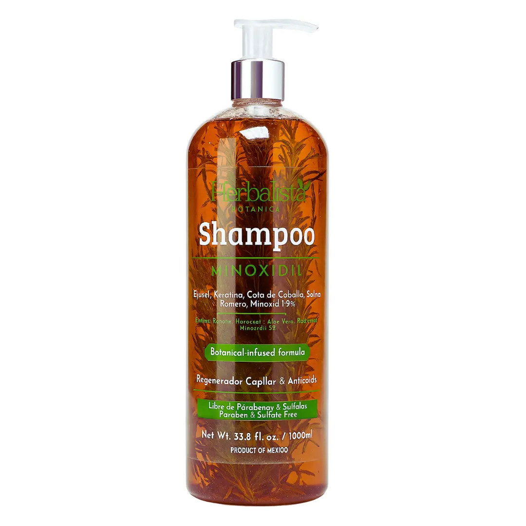 Herbalista Botanical Shampoo 33.8 fl oz Natural Formula with Mint Rosemary & Horsetail for Strong Hair Care with Biotin & Keratin