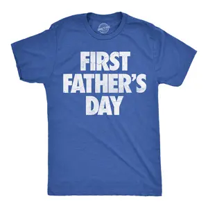 Mens Funny T Shirts First Fathers Day Sarcastic Dad Tee For Men Mens Funny T Shirts Cool Vintage Fashion T-Shirt Gift Classic Menswear Dad Joke Apparel for Men Novelty Tees for Guys Royal -