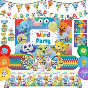 Word Party Birthday Supplies Ultimate Set for 16 Guests