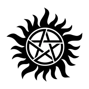 Supernatural Anti Possession Sticker Funny Car Window Bumper Novelty Vinyl Decal