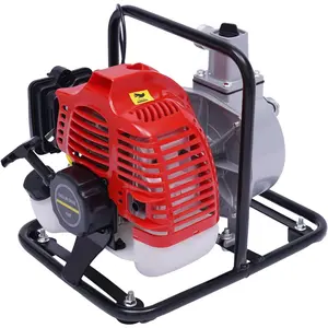 Water Transfer Pump Gas Powered 43CC 2HP 2 Stroke Air-cooled Petrol Water Pump High Pressure Irrigation Pump 7000rmp