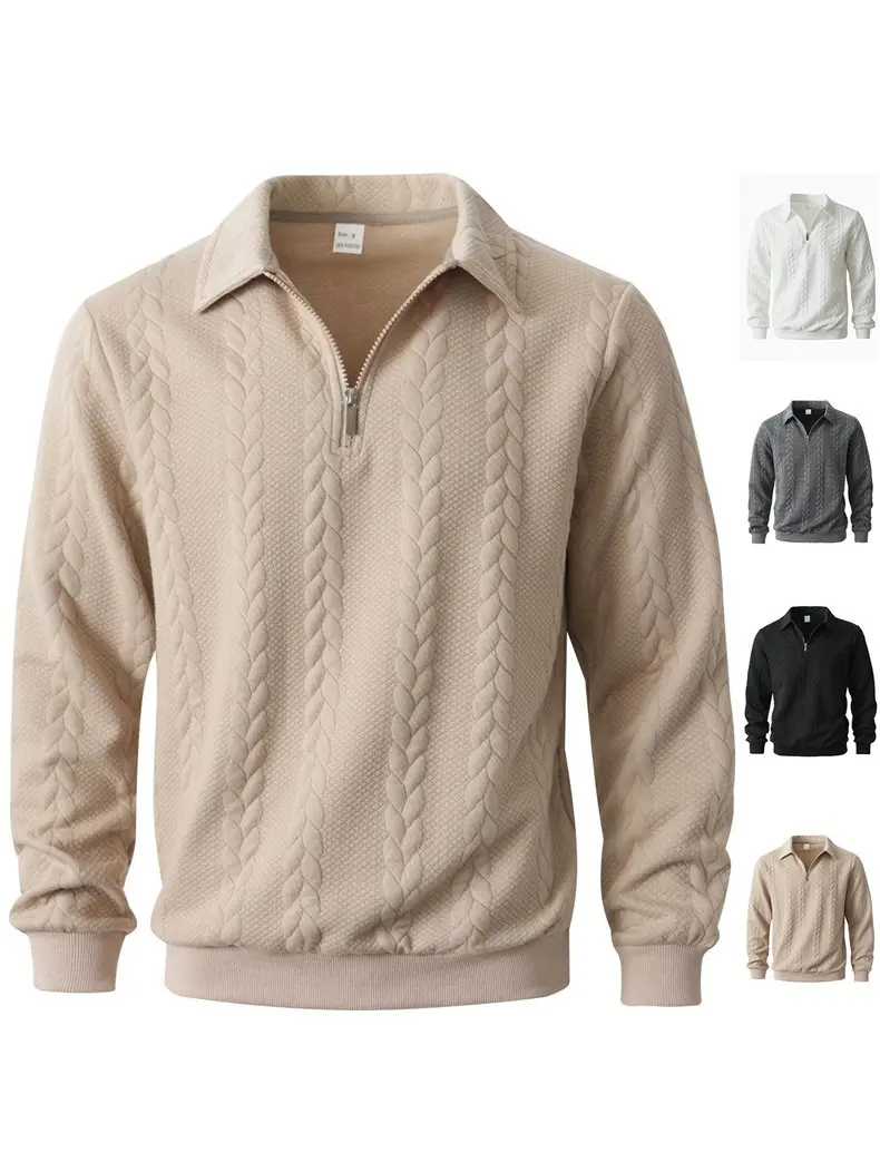 Multiple styles are available, and these affordable knitwear options add a touch of style to your casual outfits. Made from soft and durable cable-knit fabric, they feature a clean Manhattan design and a comfortable, relaxed fit.