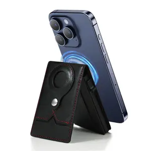 Smart Minimalist  AirTag Wallet for Men: RFID Blocking Card Holder with Premium Leather & Carbon Fiber | 9-14 Card Capacity, ID Window & Cash Slot |