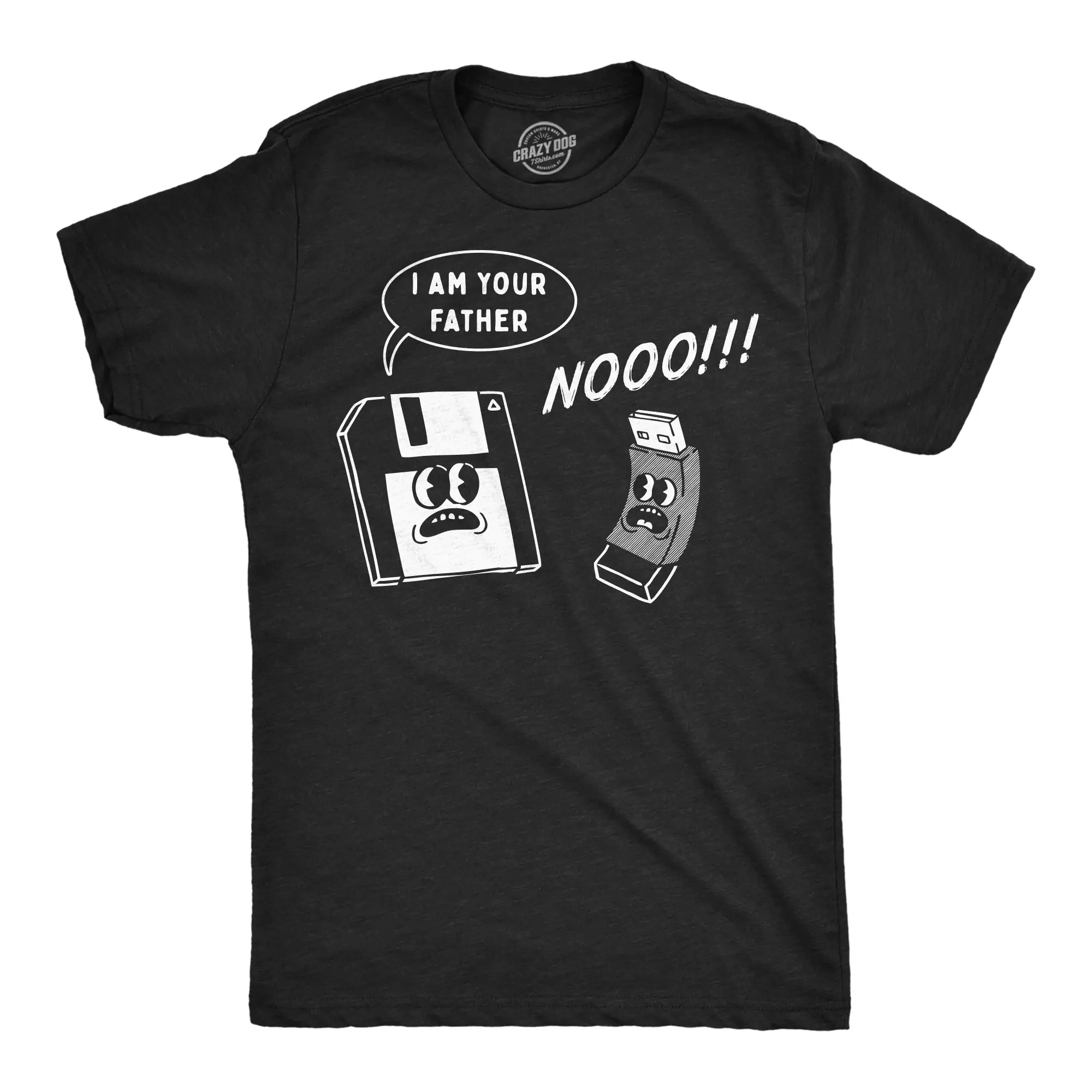 Mens Funny T Shirts I Am Your Father Floppy Disk Sarcastic Retro Technology Graphic Novelty Tee for Men Mens Funny T Shirts Cool Vintage Fashion T-Shirt Gift Classic Menswear Movie Apparel for Men Funny Vintage Black -