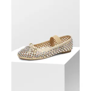 DREAM PAIRS Sparkling Rhinestone Flat