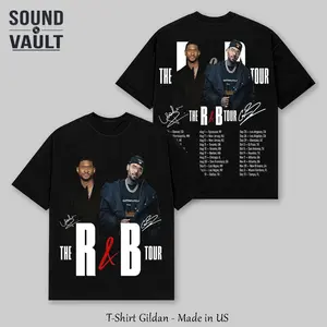 R&B Tour 2026 V2 Concert Merch Music T-Shirt | Retro Raymond and Brown Urban Streetwear Shirt | Vintage 90s Hip Hop Soul Graphic Tee | Oversized Unisex Pop Culture Concert Tour Merch | Y2K Heavyweight Graphic Tee Gildan Made in US