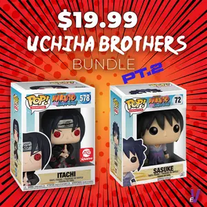 Uchiha Brothers BOGO Naruto POP! Bundle Part 2! - Itachi (with Kunai) & Sasuke