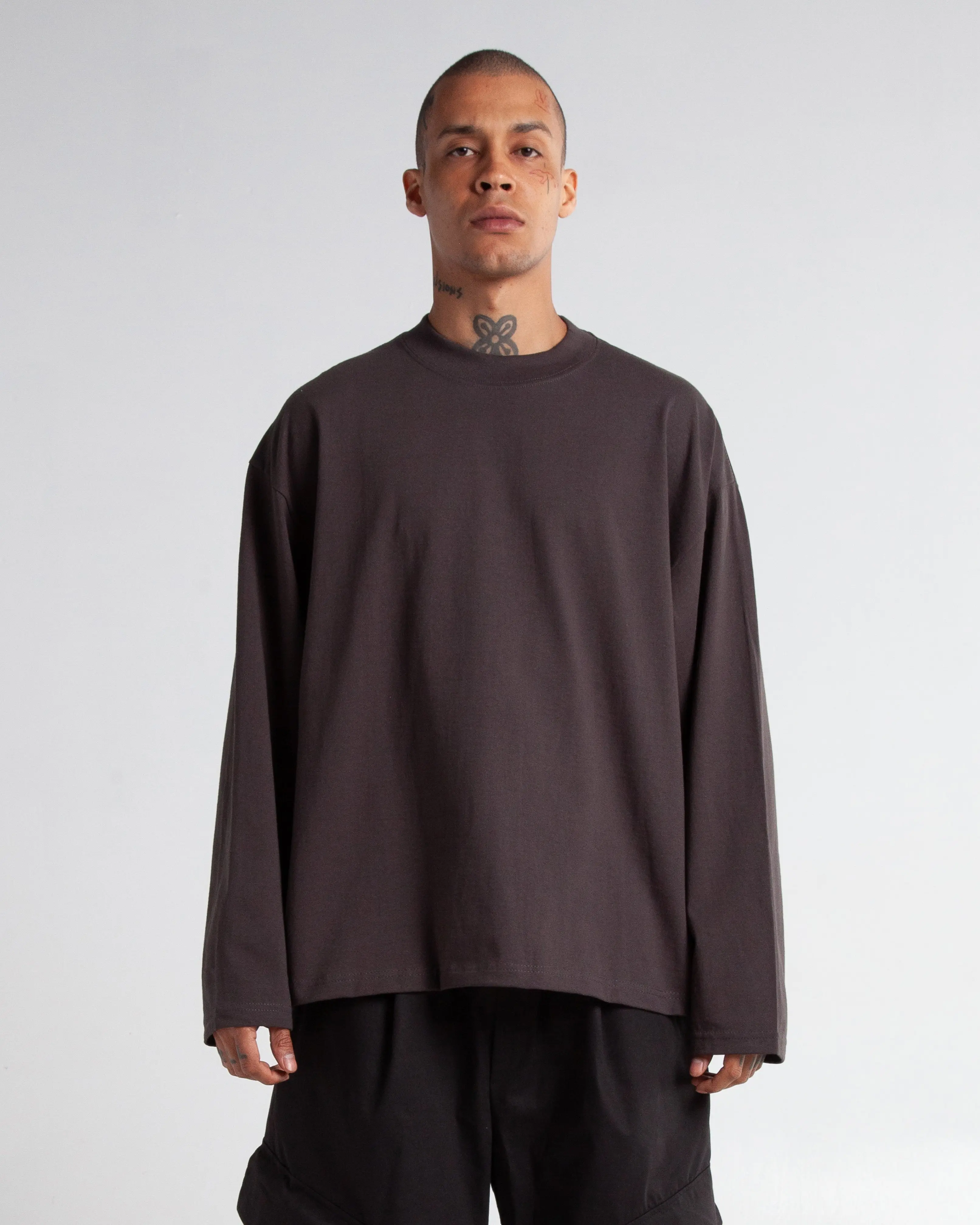 Oversized Long Sleeve Streetwear Round Neck - TikTok Shop