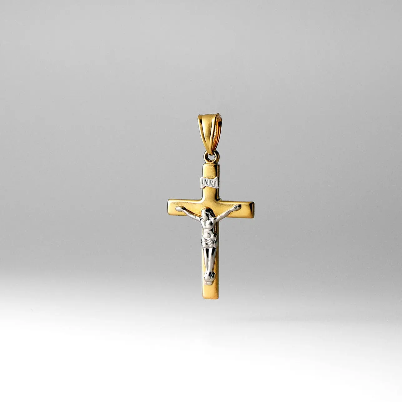 14K Gold Small Crucifix Cross Pendant - Model 2173