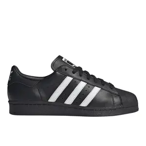 adidas Mens Superstar 82 Lace Up Sneakers Shoes Casual - Black