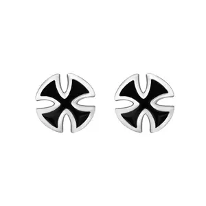 Cross Stud Earrings for Men Women