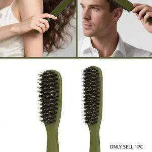 Bristle Smoothing StylingComb  Dualbristle brush design combines bristles with nylon material to gently detangle knotted hair, smooth strands, and effortlessly release tangles.suitable for both wet and dry hair. Hair Detangling Comb