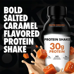 30g Protein + 5g Prebiotic Fiber Shake  Salted Caramel, Shelf Stable Ready to Drink (12 fl oz, 12 Count)