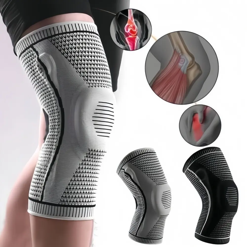Workout Sports Knee Brace, cushioning and anti-collision knee support, suitable for wrestling, running, fitness, basketball, volleyball, and hiking.  Relieves knee pain. leg protector, outdoor gift.shop now. summerwins,camping essentials