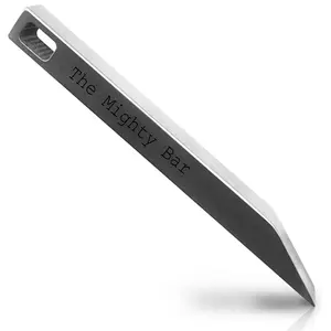 The Mighty Bar - Heavy Duty Keychain Prybar EDC Pry Bar for Every Day Carry Small Stainless Steel Key Chain Multitool Prybar for Keys - Made by Gear Spool