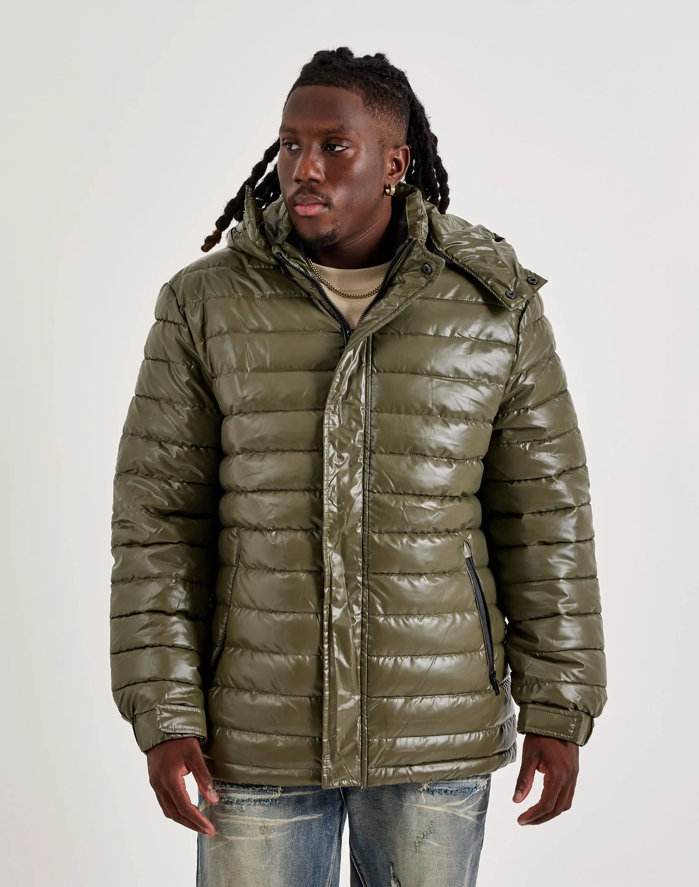 Mens Heads or Tails Puffer Coat